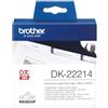 BROTHER ROTOLO ETICHETTA CONTINUA 12MMX30,48MT NERO/BIANCO