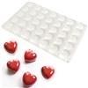 duoyif Stampo Di Cioccolato In Silicone a Forma Di Cuore 35Cavità Stampi Cuore Per Caramelle, Mini Stampo In Silicone a Forma Di Cuore Per Fai Da Te Cioccolato Caramelle Dolci Decorazione Torta