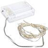Rayher 69229159 - Mini catena luminosa a LED con filo/timer, 235 cm, 40 LED, funzionamento a batteria, naturale, normale