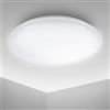B.K.Licht Plafoniera LED, luce bianca naturale 4000K, 1200 Lm, LED integrati 12W, diametro 278mm, lampada da soffitto moderna per cucina, salotto o camera, per illuminazione di interni IP20, 230V
