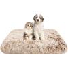 FANSU Cuscino per Cani Gatti, Cuccia Cane Interno Peluche Morbida e Soffice Cuccia Gatti Sfoderabile e Lavabile (50x40x5cm,Gradiente Cachi)