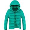 Darringls Piumino da Uomo Invernale Con Cappuccio, Leggero, Trapuntato Lungo, Lucido, per Autunno e Mezza Stagione, Con Cerniere, A Bianco, XXXL