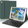 KVAGO Custodia con Tastiera Italiano per iPad 10,2 9a/8a/7a Generazione,Tastiera per iPad 10,2 2021/2020/2019/iPad Air 3/iPad Pro 10,5, Tastiera Bluetooth Wireless Staccabile Magnetica, Verde Scuro