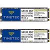 Timetec SSD 3D NAND TLC SATA III 6Gb/s M.2 2280 NGFF 64TBW Read Speed Up to 520MB/s SLC Cache Performance Boost Internal Solid State Drive for PC Computer Laptop and Desktop (2x512GB)