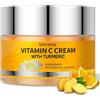 SHVYOG Crema Viso Alla Curcuma E Vitamina C, Crema Viso Idratante Alla Vitamina C, Crema Idratante Anti-Età, Rassodante E Illuminante, Uniforma il Tono Della Pelle, Regalo per la Festa Della Mamma
