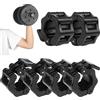 Rierousy 6 Chiusure per bilancieri da 30 mm, Chiusura Rapida per manubri, Morsetto per bilanciere, Chiusura Rapida