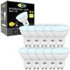 CLAR - GU10 LED, LED GU10, Lampadine GU10 LED, Lampadine a LED, Lampadina GU10 LED, Lampadine LED GU10, Lampadine GU10, Faretti GU10, Lampadina LED GU10, Faretti LED GU10, Luce Fredda, 9W (Pack 10)