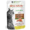 Almo Nature HFC Natural, Alimento Umido per Gatti - Pollo e Salmone, Human Grade, Gluten Free, Monoproteico, 55g, Confezione da 24