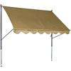 Angerer Freizeitmöbel GmbH Tenda da Sole a Morsetto Standard, Montaggio Senza Fori e tasselli, Ideale per Appartamenti in affitto (Beige, 200 cm)