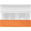 Angerer Paravista per balcone Design Uni Arancione PE, 75 cm, lunghezza: 8 metro