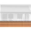 Angerer Paravista per Balcone Design No. 200 Marrone-Arancione, 90 cm, Lunghezza: 6 Metro