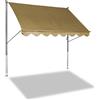 Angerer Freizeitmöbel GmbH Tenda da Sole a Morsetto Standard, Montaggio Senza Fori e tasselli, Ideale per Appartamenti in affitto (Beige, 300 cm)