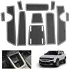 GAFAT Compatibili con Jeep Avenger 2026 2025-2023 Tappetini Antiscivolo, Avenger Hybrid EV Tappetini in Gomma Antiscivolo, Tappetino per Console Centrale, Porte, Accessori Avenger 2025 (Bianco)