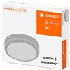 LEDVANCE Apparecchio da parete e soffitto LED: per soffitto, parete | SURFACE BULKHEAD 250 SENSOR EMERGENCY | 11 |50 W | 220…240 V | ampiezza fascio luminoso: 120 | Cool White | 4000 K | 1-confezione