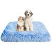 FANSU Cuscino per Cani Gatti, Cuccia Cane Interno Peluche Morbida e Soffice Cuccia Gatti Sfoderabile e Lavabile (50x40x5cm,Gradiente Blu)