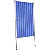 Angerer - Paravento per balcone da 120 cm, design 9400 blu, 2316/9400