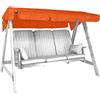 Angerer 9908/11 - Tetto per dondolo, Poliacrilato, 190 x 130 cm, Colore: Terracotta