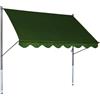 Angerer Tendone Standard a Morsetto, 200 cm, Colore: Verde