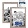 CABBEL confezione doppia (set di 2) cornice per foto 15x21 cm, Rovere scuro, robusta cornice in legno MDF, ple