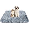FANSU Cuscino per Cani Gatti, Cuccia Cane Interno Peluche Morbida e Soffice Cuccia Gatti Sfoderabile e Lavabile (50x40x5cm,Gradiente Grigio Scuro)