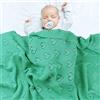 Surwin Coperta Bimbo in Maglia per Bambino, Surwin Baby Copertina Neonato Multiuso in Cotone Biologico per Carrozzina Culla Lettino Passeggino (Verde uva,100x80cm)