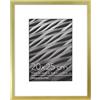 Americanflat - Cornice portafoto sottile in oro con vetro resistente agli urti, orizzontale e verticale, per parete e tavolo, 20,3 x 25,4 cm