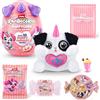 Rainbocorns ZURU Puppycorn Scent Surprise di ZURU Scatola da scoprire con morbido peluche, cucciolo profumato per bambine, slime (Dalmatian)