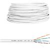 VulTech SC13002-100 Bobina Matassa Lan Categoria 5e UTP 100 Metri 24AWG Ethernet cavo rete impianti alta velocità 1Gbps 100m Cat5e, 100 Ohm, 100Mhz 10/100/1000 Mbps in CCA Alluminio e Rame