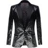 Générique Blazer Uomo Con Paillettes Giacca Smoking Collo Scialle Slim Fit Giacca Formale Veston Blazer Casual Elegante Display Moderno Tempo Libero Matrimonio Cerimonia Giacca Con Paillettes Uomo, Le
