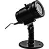 Wimex Proiettore Wimex Laser LED RGB 24V IP44 sensore crepuscolare Nero 4504154