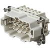 Weidmuller Connettore inserto Maschio Weidmuller HDC 10P+T 16A 500V 1203900000