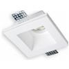 Ledco Faretto Quadrato Ledco GU10 in Gesso 120x120 mm Bianco GE1020