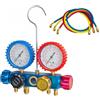 Mgf Gruppo manometrico con 3 tubi per climatizzatori Mgf Tools 4 vie 5/16 930795