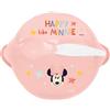 STOR Disney Baby Minnie - Ciotola con ventosa coperchio e cucchiaio