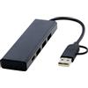 Tekio Tecnologici personalizzati Hub USB 2.0 in alluminio riciclato Rise personalizzate o neutre