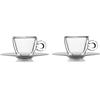 LUIGI BORMIOLI Thermic Glass set 2 tazze con piatto cl 6,5 RM346
