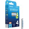 Panasonic BATTERIA ricaricabile ministilo Panasonic ENELOOP NIMH 800 mAh 4pz