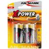 Ansmann BATTERIA alcalina 1/2 Torcia ANSMANN X-POWER LR14 2 pz