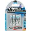 Ansmann Batteria ricaricabile ministilo ANSMANN NIMH 1100 mAh 4pz