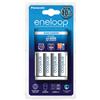 Panasonic CARICABATTERIA ENELOOP per batterie AA e AAA NiMH con 4 batterie AA