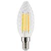 LIFE ELECTRONICS LAMPADA LED C.TORTIGLIONE ST35 serie Filament Trasp, E14, 6W,FA320°,4000K,220Vac,LM810,RA 80,35*97mm
