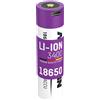 Ansmann Batteria agli ioni di litio 18650 3400 mAh con presa di ricarica USB Type-C