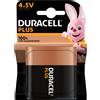 Duracell Blister 1 batteria 4,5V piatta DURACELL plus alcalina 3LR12
