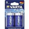 Varta Blister 2 batterie torcia VARTA high energy alcalina LR20 1,5V