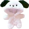 niannyyhouse 20 cm Peluche Bambola Vestiti Cucciolo Tutine Allentato Bianco Body 20,3 cm Morbido Farcito Peluche Giocattolo Vestire Accessori