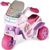 Peg Perego Moto Elettrica Giocattolo Per Bambini Moto Flower Princess 1MO.6V da 2+ Anni colore Rosa - IGED923