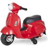 DecHome Moto Elettrica per Bambini 18+ Mesi Licenza Ufficiale Vespa Batteria 6V Fari e Clacson colore Rosso - 370138RD