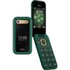 Nokia 2660 Cellulare pieghevole con display da 2,8, Dual SIM, 4G, interfaccia utente zoomabile, pulsante di chiamata di emergenza, apparecchi acustici compatibili (HAC), 20+ Standy Time - verde