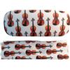 Custodia e Panno Microfibra per Occhiali Tema Musicale Violino Case Rigido