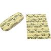 Custodia e Panno Microfibra per Occhiali Tema Musicale Note e Pentagramma Crema